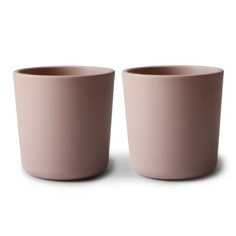 Sista chansen Mushie Baby-muggar för att lära sig dricka på egen hand Blush