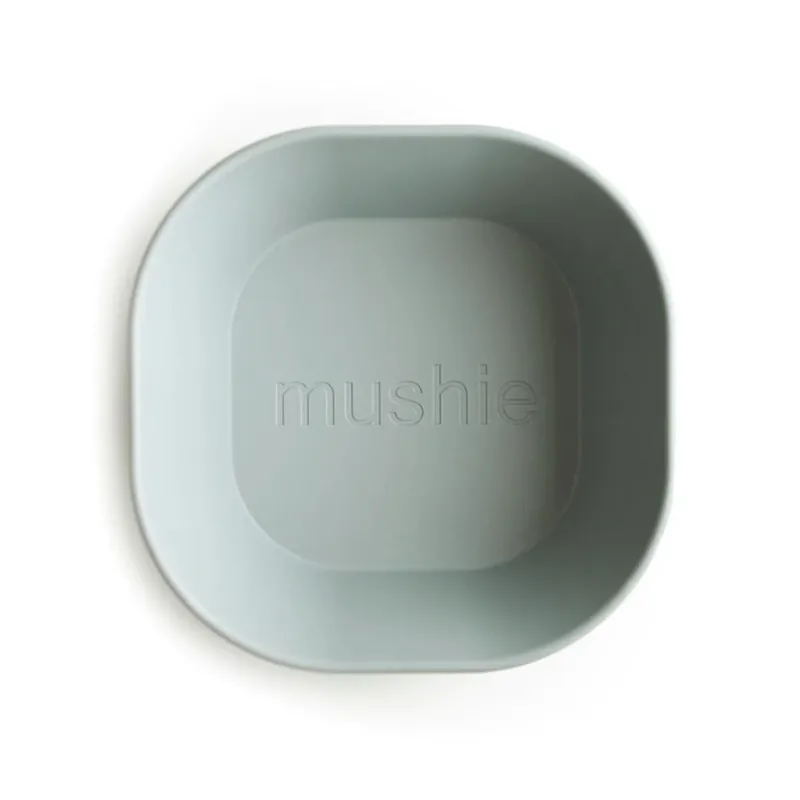 Mushie Bowls för barn Square Sage Beställ idag