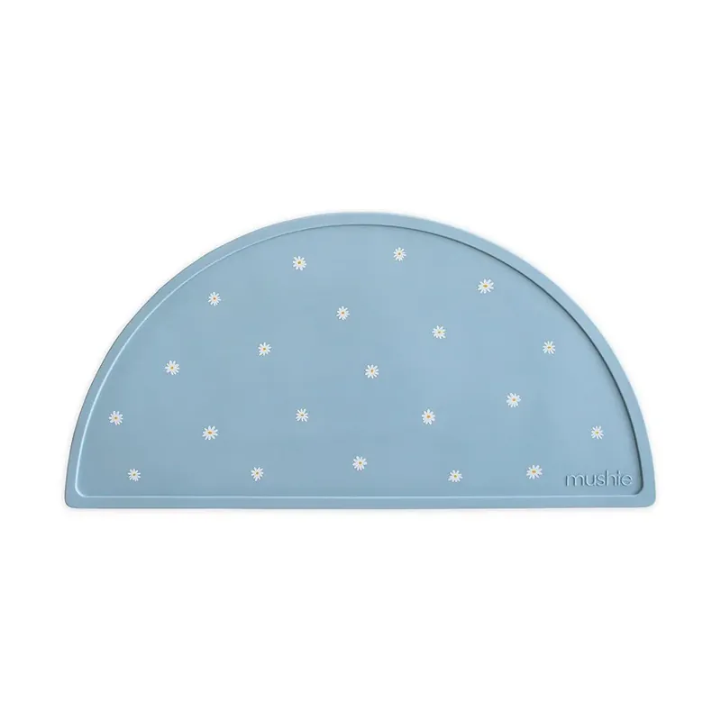 Mushie bordsunderlägg i silikon Vit Daisy Premium