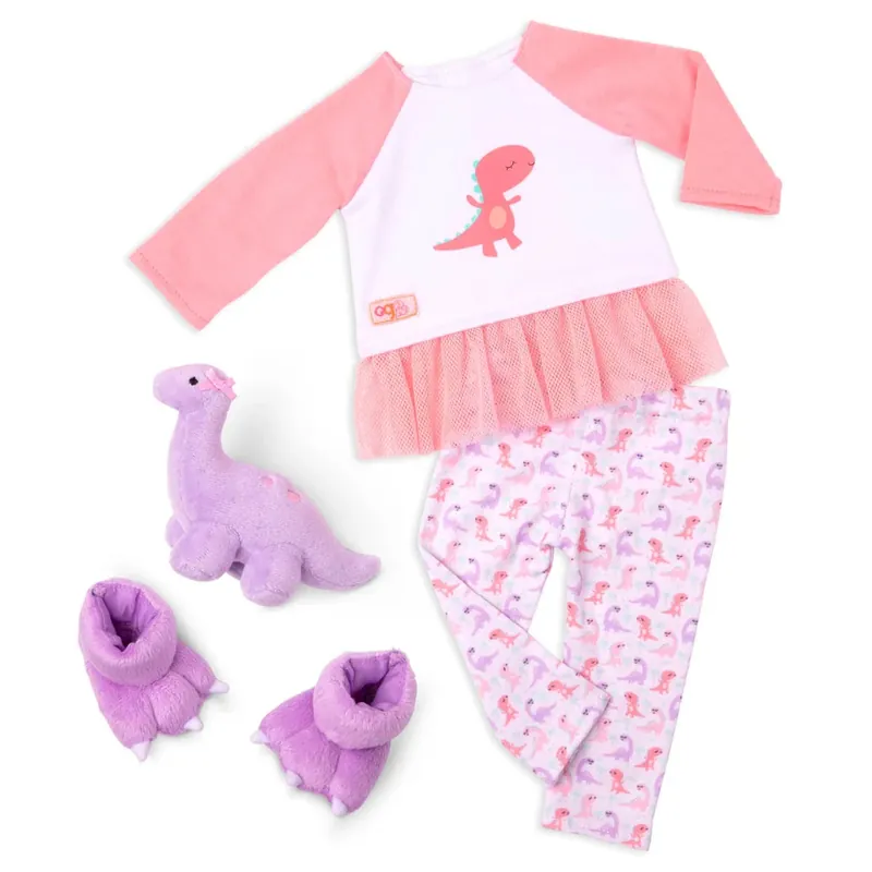 Trygg betalning Our Generation Dockkläder Dream bright sleep tight pyjamas med dinosaurie