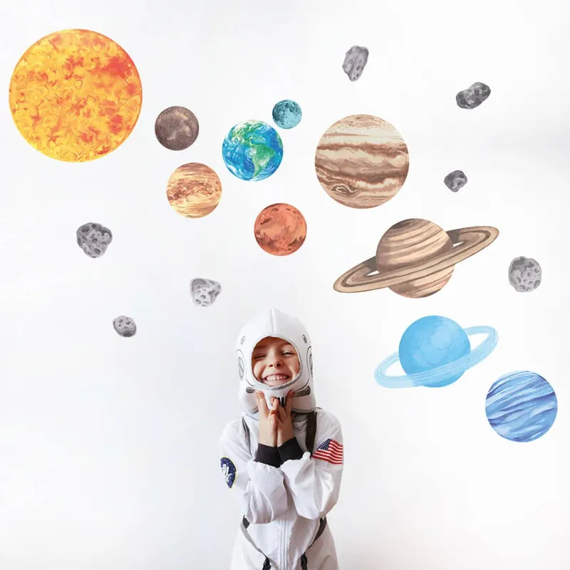 Rabatt PASTELOVELOVE väggdekaler för barn planet L