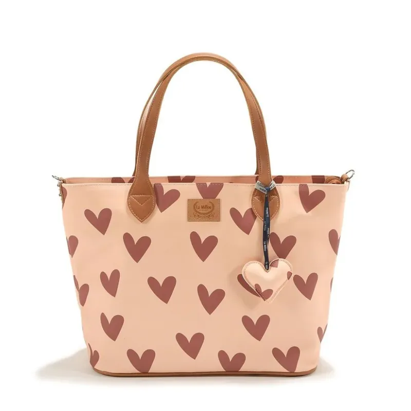 Begränsat erbjudande La Millou Mumieväska Large Heartbeat Pink