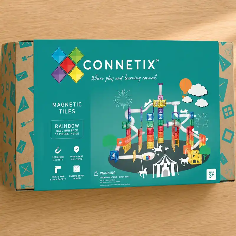 Connetix Magnetiska block för barn Rainbow Ball Run Pack 92el. Populärt val