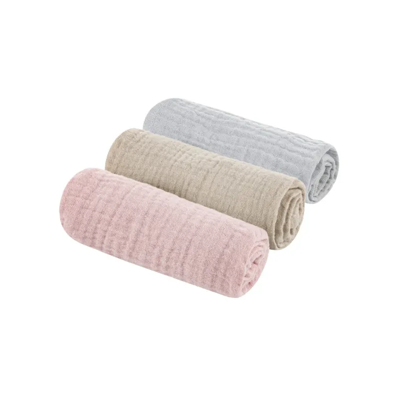 Populär Sleepee muslin bomullsservetter Grå/Sand/Rosa 3 st.
