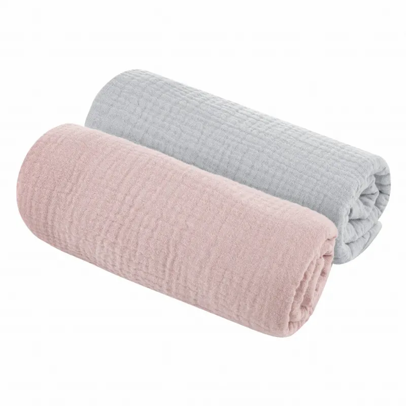 Begränsat antal Sleepee muslin bomullsblöjor Grå/Rosa 2 st.