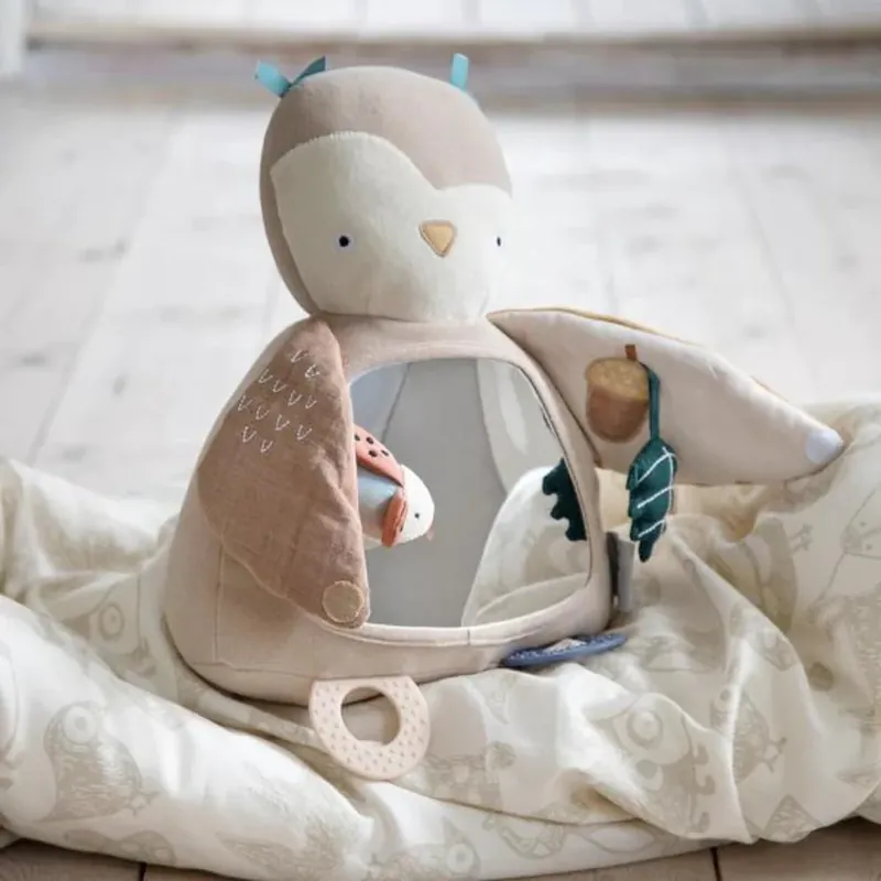 Erbjudande Sebra baby sensorisk leksak uggla Blinky