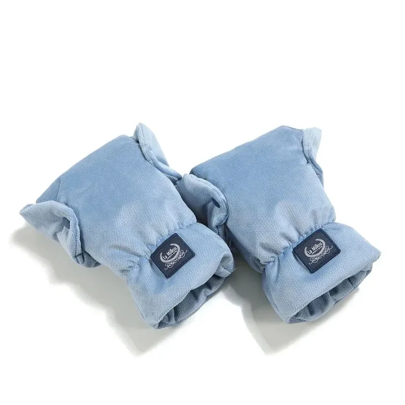 Populärt val La Millou barnvagnshandskar Velvet Wind Blue