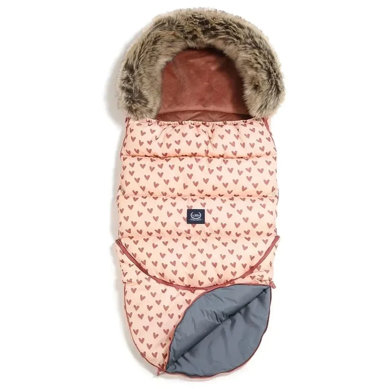 Trygg betalning La Millou Combo barnvagnssovsäck Multi Heartbeat Pink