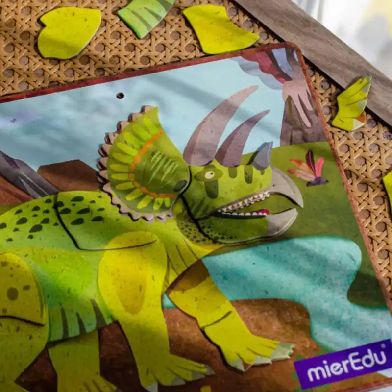 mierEdu Triceratops magnetiskt pussel prisnedsättning