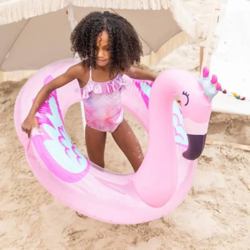 The Swim Essentials Simhjul för barn Flamingo Rosa 104 cm Reapris