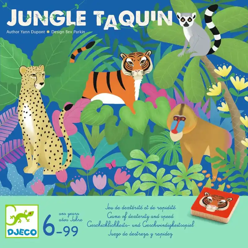 Djeco Pedagogiskt spel för barn Jungle Taquin Rabatter