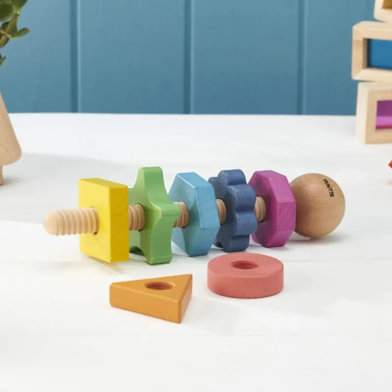 TickiT Regnbågsformad träleksak för twister Nedsatt pris