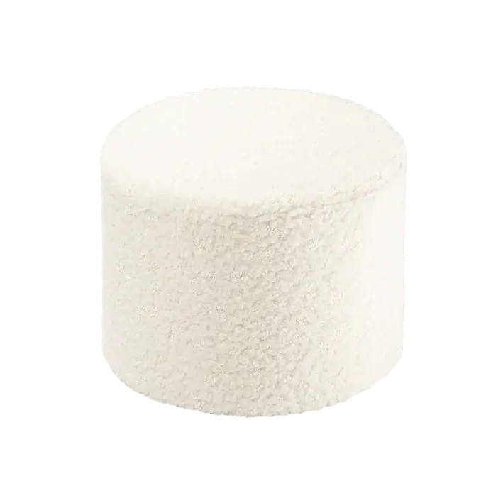 Fynd Wigiwama Plush babypuff Krämvit