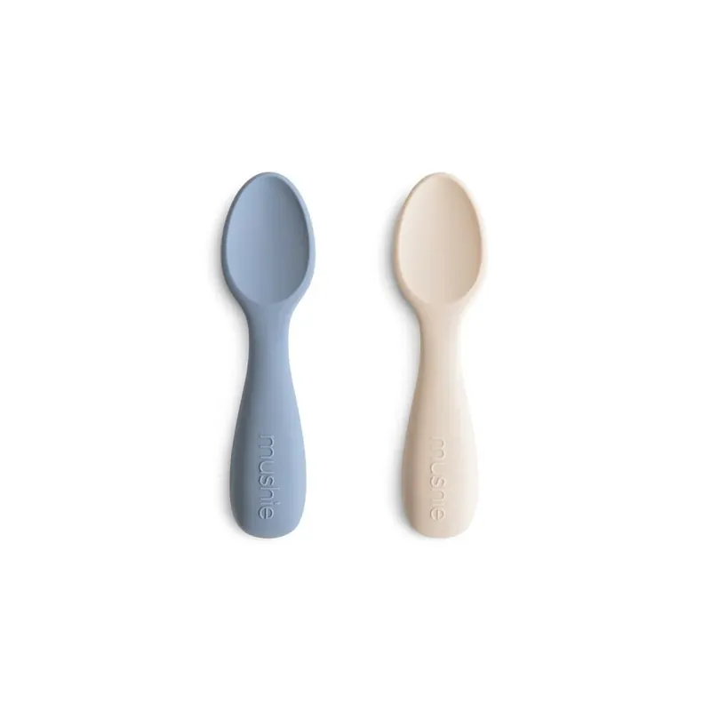 Mushie Starter babyskedar, 2-pack Tradewinds/Shifting Sand Premium