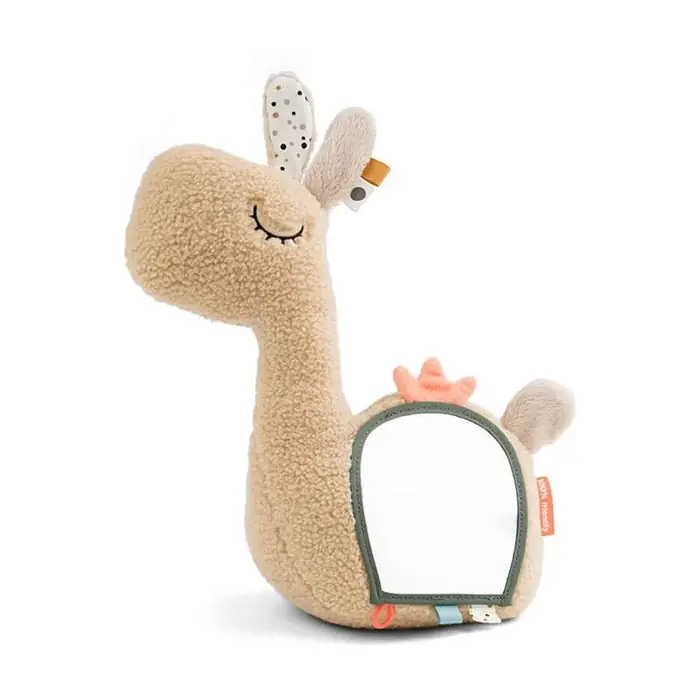 Begränsat erbjudande Done by Deer Babyleksak Stående spegel Lama Lalee Sand