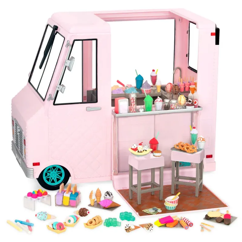 Endast denna vecka Our Generation docka-tillbehör Sweet Stop Ice Cream Truck