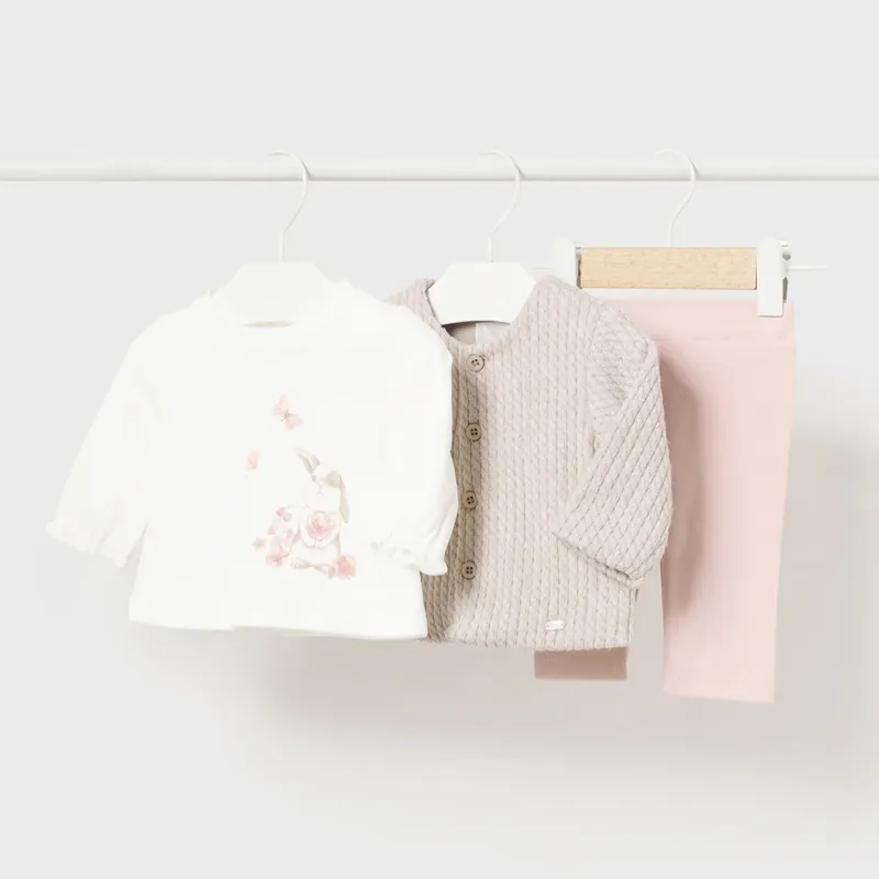 Mayoral Babykläder set med kanin Rosa Köp online