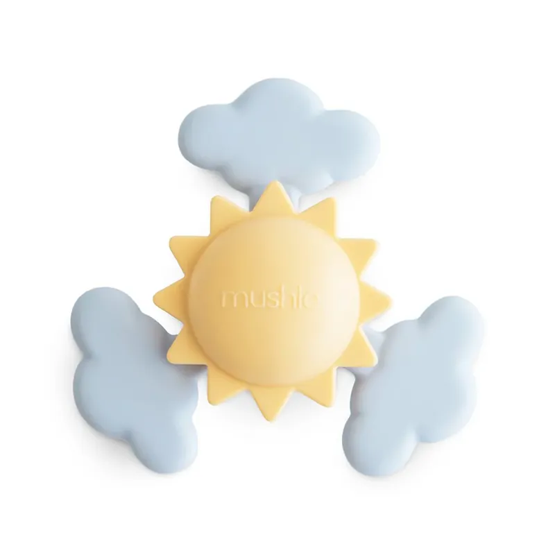 Expressleverans Mushie babysnurra med sugkopp Sunshine