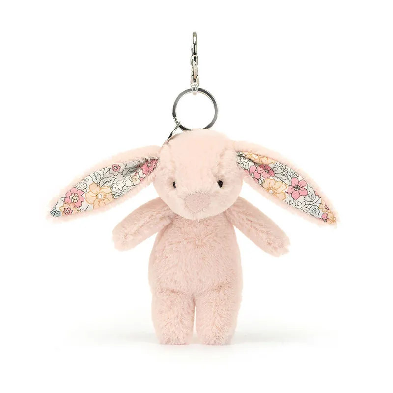 Jellycat Kaninnyckelring med blommiga öron Puderrosa 17 cm Endast denna vecka