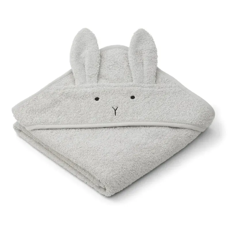 Nyhet Liewood babyhandduk Albert Rabbit dumbo grå