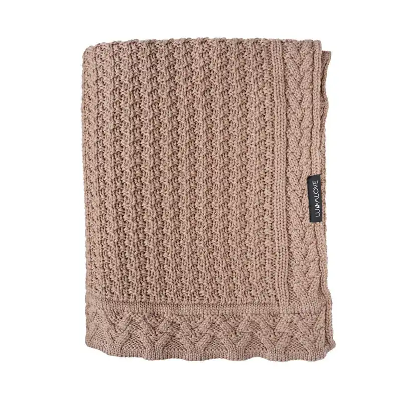 LullaLove merinoullsfilt Caramel beige Handla nu