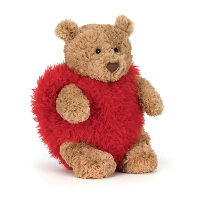 Jellycat nallebjörn Bartholomew Valentine 26 cm Begränsat antal