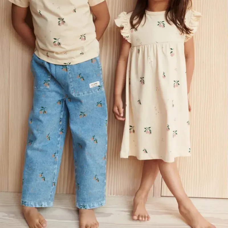Populärt val Liewood Barnjeans Cesar Peach Ljusblå jeans