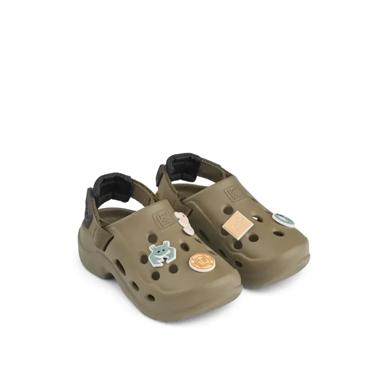 Liewood Milas Khaki svarta barnsandaler Begränsad tid