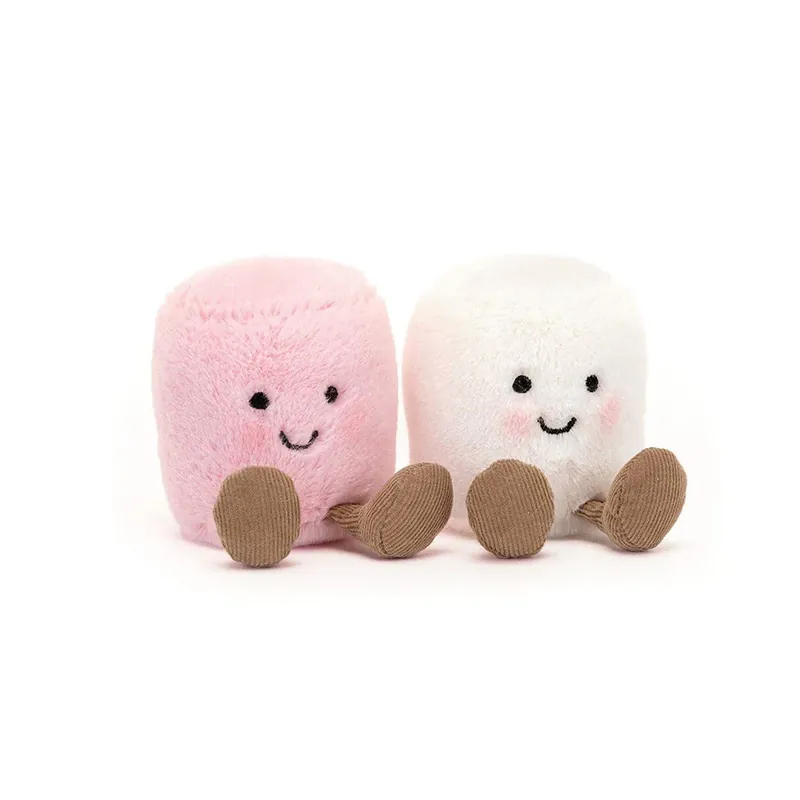 Kundfavorit Jellycat Maskott Happy Marshmallow 9 cm