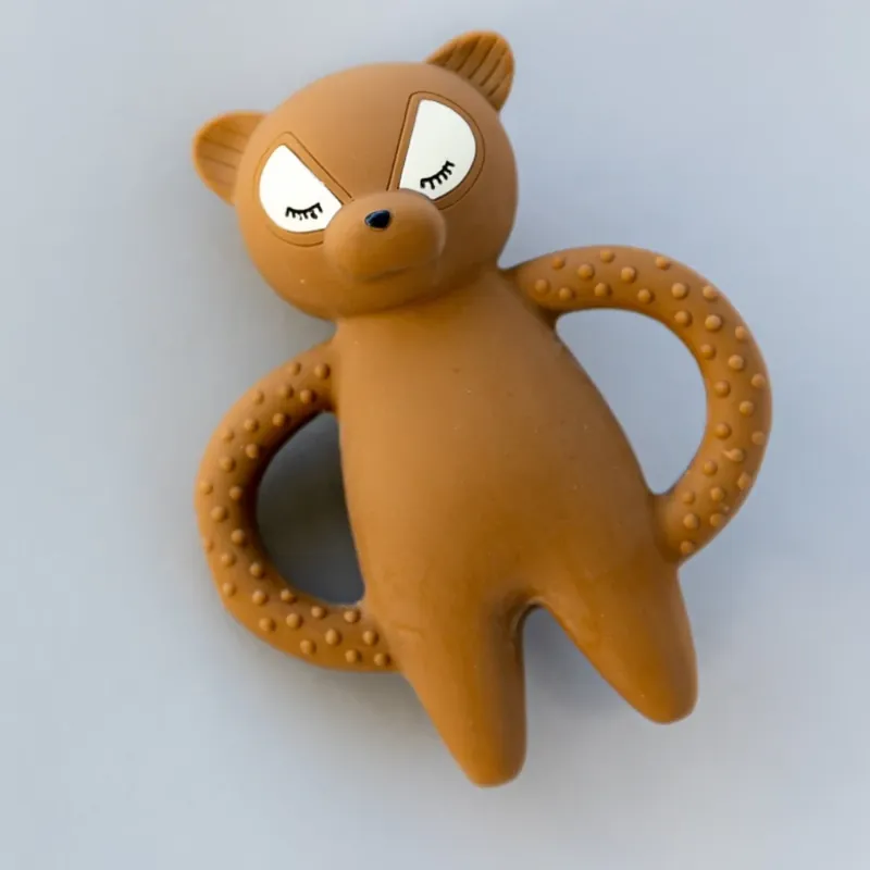 Köp online Konges slojd Babybitring Racoon Caramel Brown