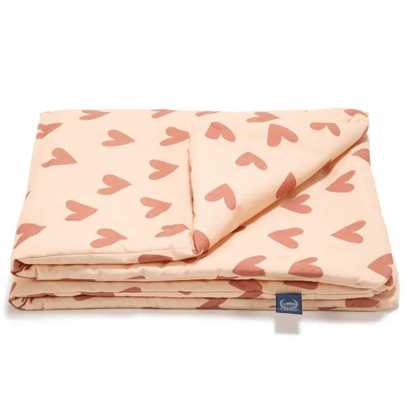 La Millou Babyfilt Bamboo Heartbeat Rosa L 110x140 cm Bästa pris