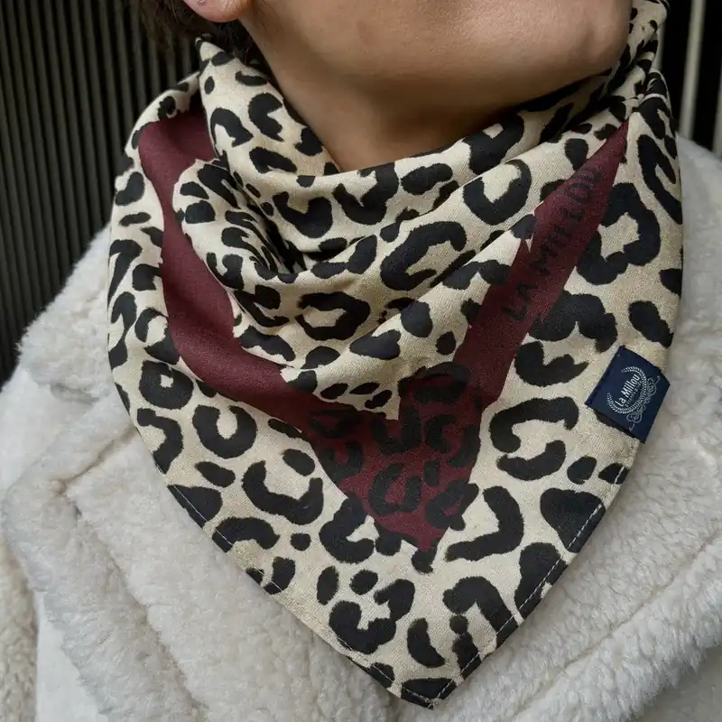 La Millou Mummy Scarf Leopard Cream Rabatter