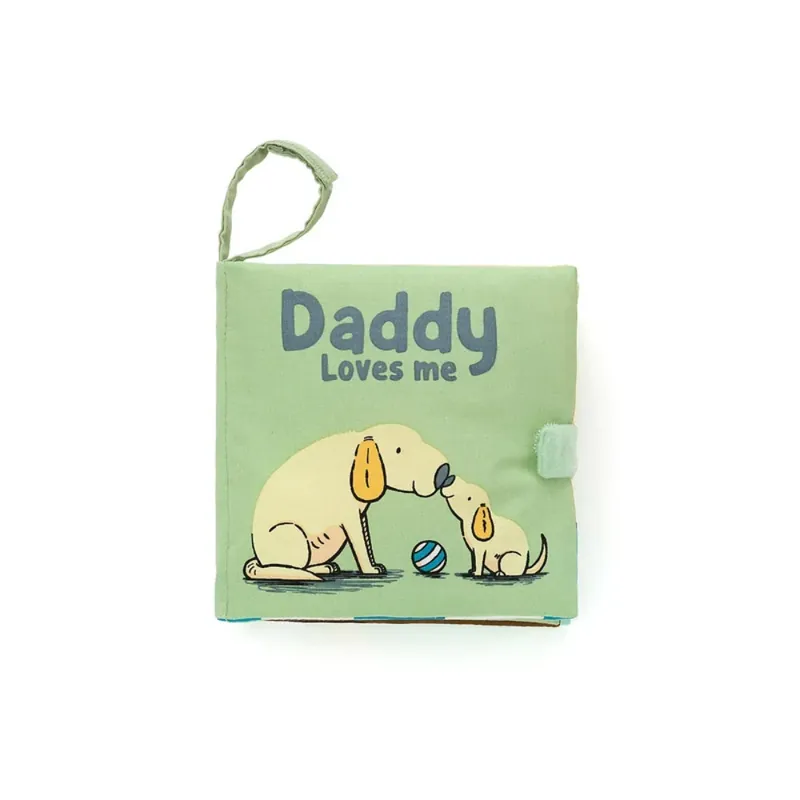 Jellycat sensorisk bok för barn Daddy Loves Me Rabatter