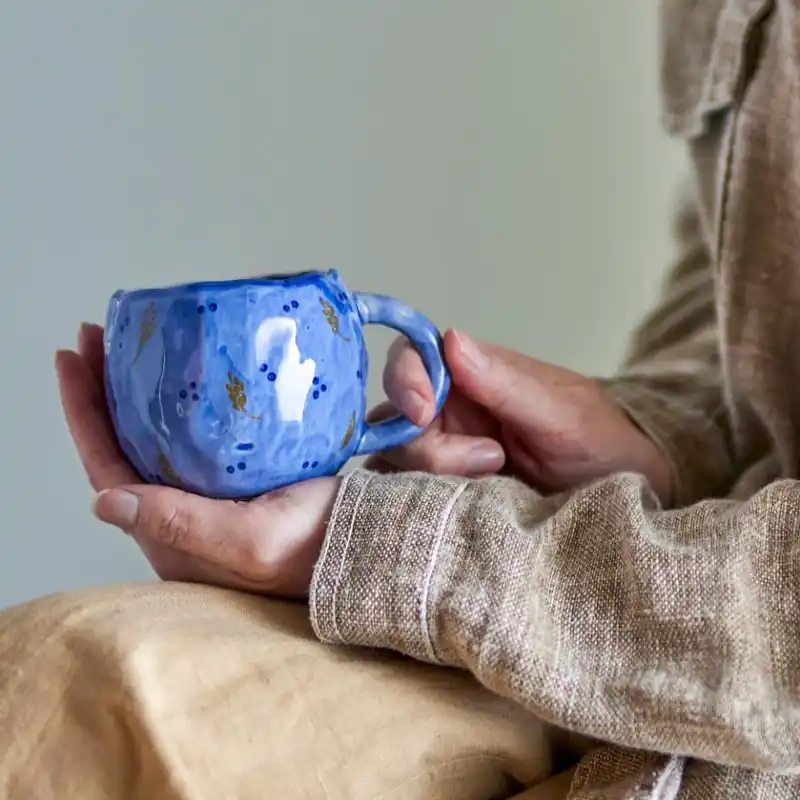 Kundfavorit Bloomingville Kaffe- och temugg Pippine Blue