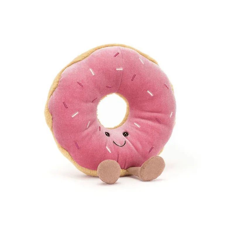Jellycat Maskott Happy Donut med hål 18 cm Utförsäljning