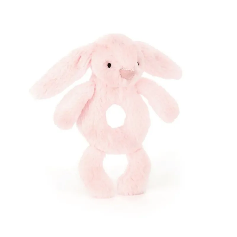 Begränsat antal Jellycat Kanin skallra, ljusrosa, 18 cm