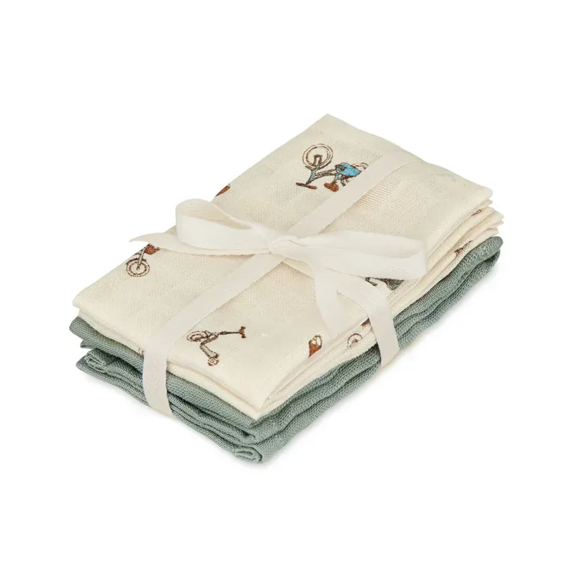 Cam Cam Copenhagen Muslin-blöjor, 4-pack Cyklar Fynd