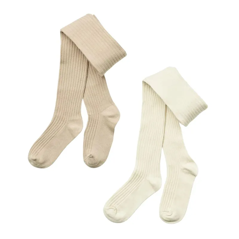 Snabb frakt Wheat barnstrumpbyxor Indy rib Sand 2 par