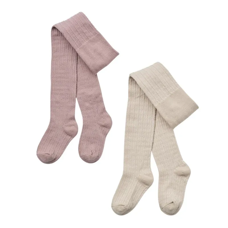 Premium Wheat tights för flickor med spets Karla Dry Rose 2 par