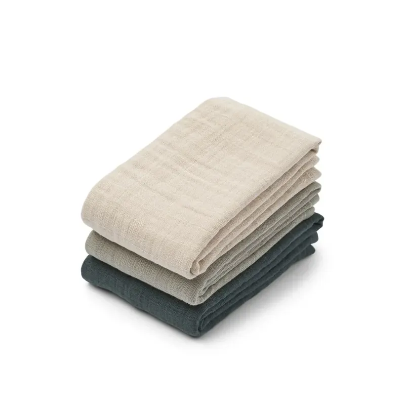 Billig Liewood Lewis muslinblöjor 3-pack Dove blue mix