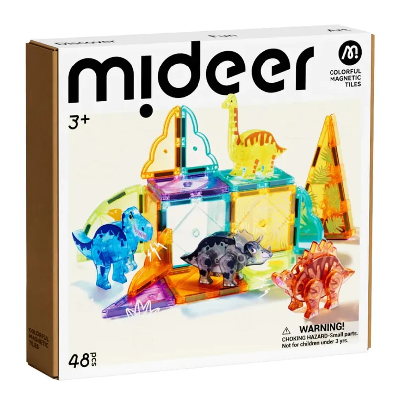 Kundfavorit Mideer magnetiska block – Dinosaurier 48 delar