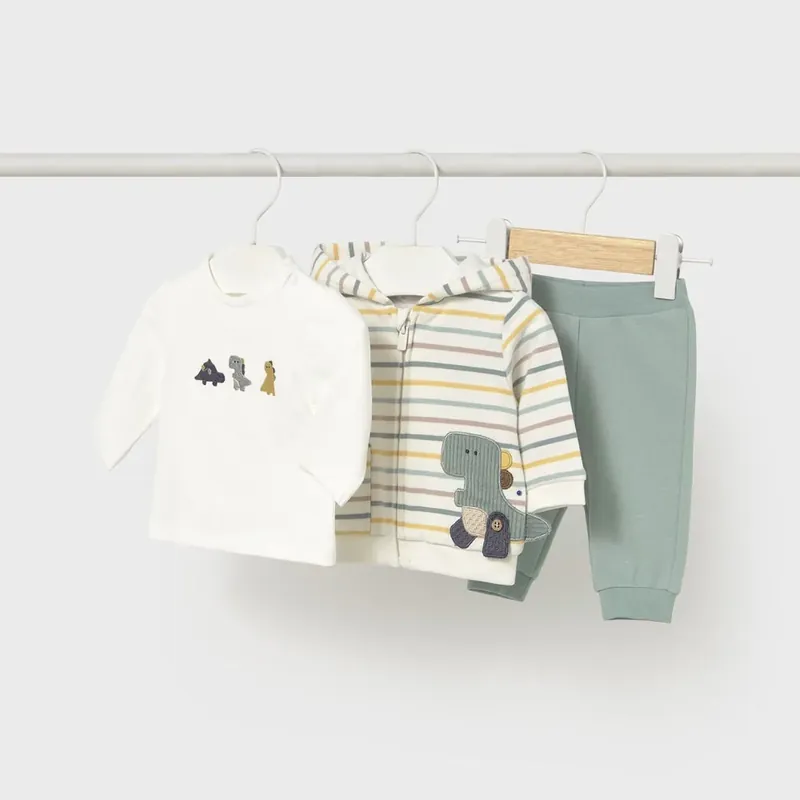 Outlet Mayoral 3-delat träningsoverallset för baby Ice