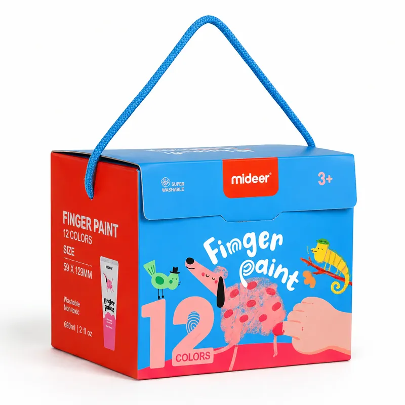 Mideer Fingermålningsfärger 12 färger Fynd