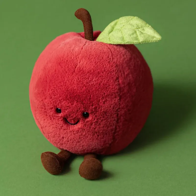 Jellycat Hugs Funny Apple 16 cm Snabb frakt