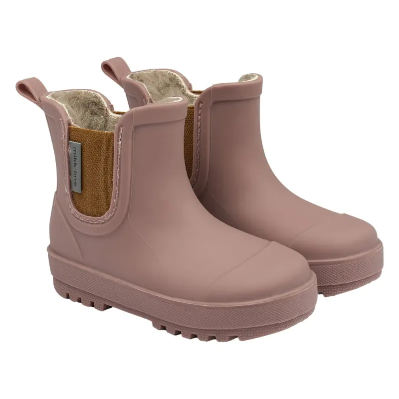 Bästa pris Mikk line TPR korta vinterstövlar Twilight Mauve skor