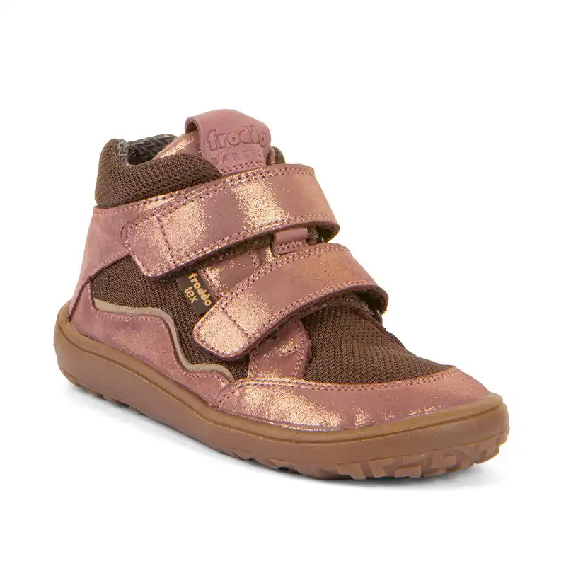 prisnedsättning Froddo Barnens barfota ankelkängor Tex-Autumn Chocolate Rose