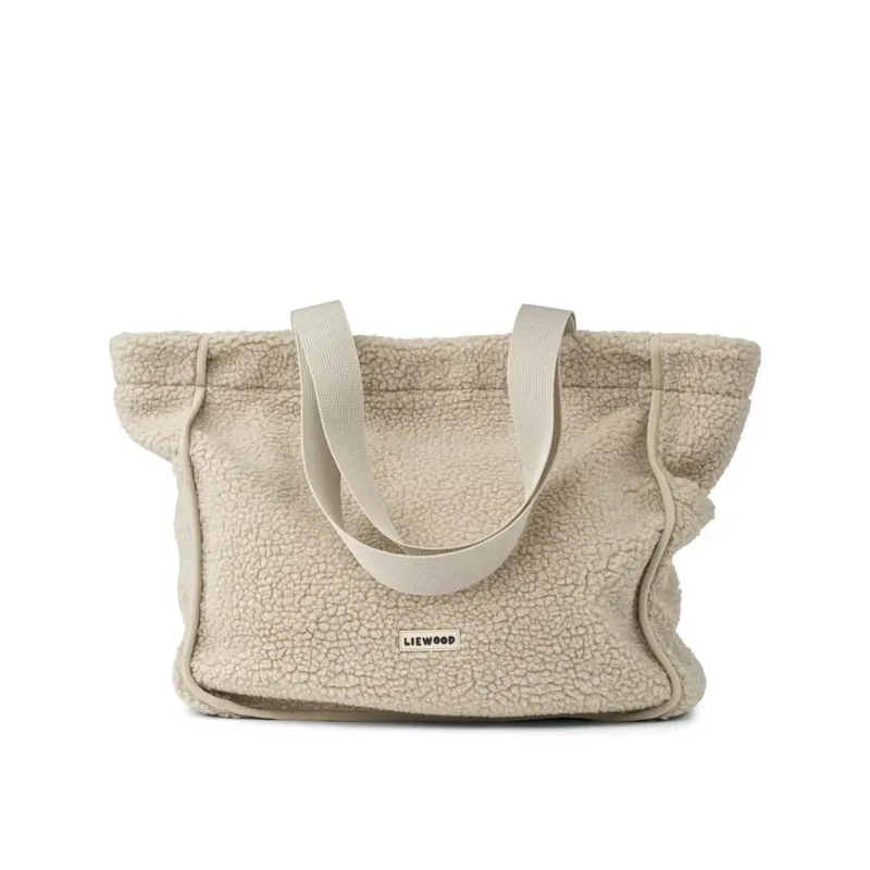 Liewood Fleece Mom Pile Tote Bag Mist Endast denna vecka