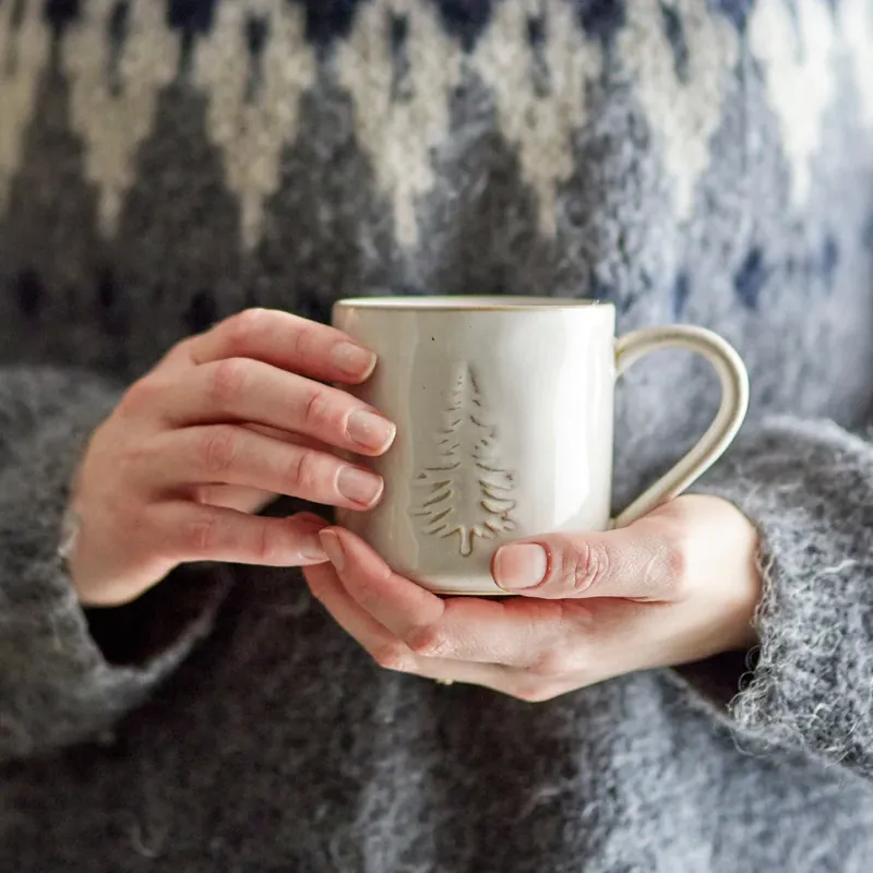 Bloomingville Vinter Natur Stengods Mugg Rea