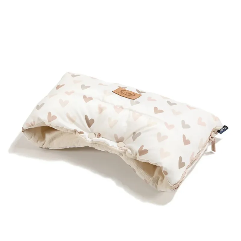 La Millou barnvagnsmuff Ortalion Heartbeat Beige Lågt pris