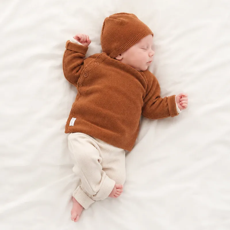 Noppies Baby Cardigan Pino Café au Lait Säker betalning